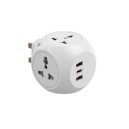 Universal Plug socket 4 outlets with USB port fast charger adapter
