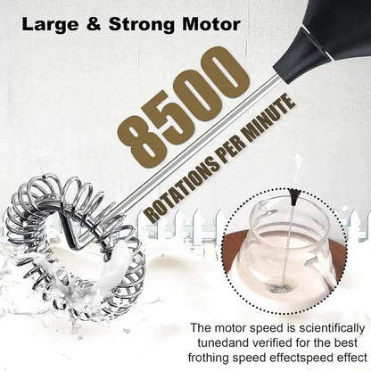 3 Speed Modes Mini Electric Milk Frother