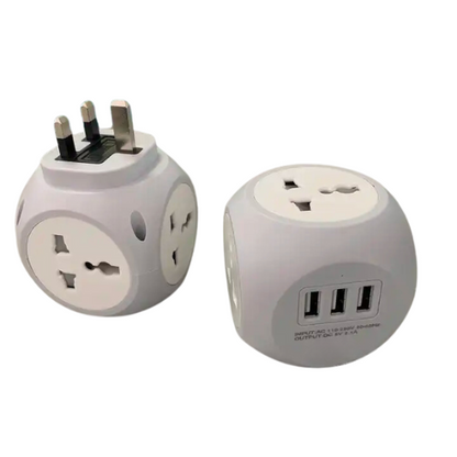 Universal Plug socket 4 outlets with USB port fast charger adapter